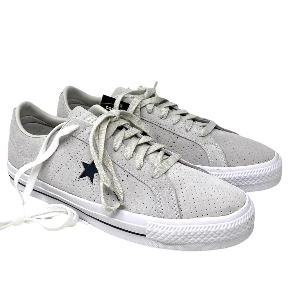 Converse One Star PRO Shoes Men’s Low Top Pale Putty Suede Size Sneakers 170072C - Picture 5 of 10